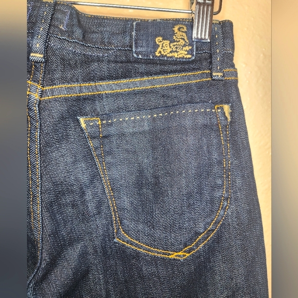 Gold Sign Misfit Dark straight leg jeans size 25 - Picture 6 of 9